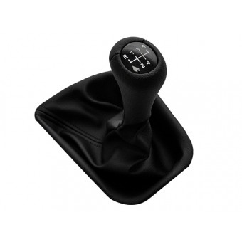 Topuzlu Vites Körüğü E46 -5 İleri- Man.Şanz; Siyah Suni Deri